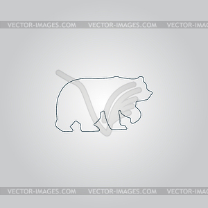 Bear symbol - - vector clip art