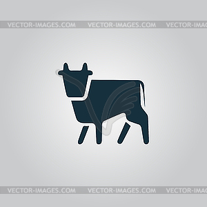 Cow symbol - vector EPS clipart