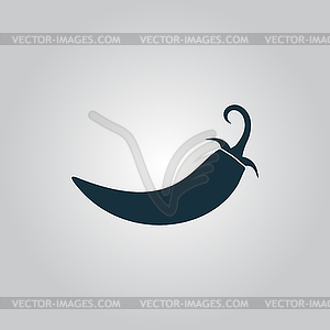 Чили перец значок - изображение в векторном виде