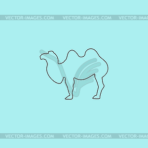 Camel значок - клипарт в векторе / векторное изображение