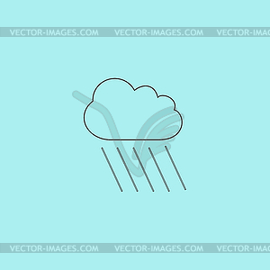 Cloud and rain - vector clip art