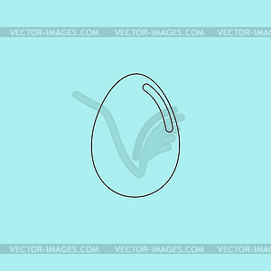 Egg icon. Eps10. Easy to edit - vector clipart