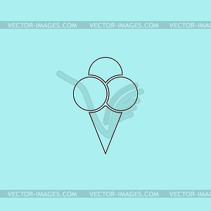 Ice cream - royalty-free vector image