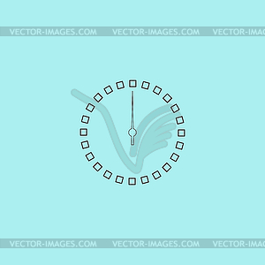 Scales screen circle icon - vector image