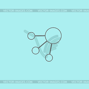 Old satellite icon - vector clipart