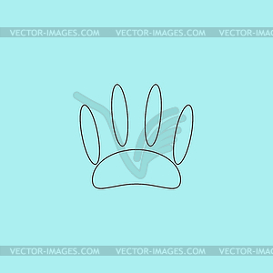 Animal footprint - vector image