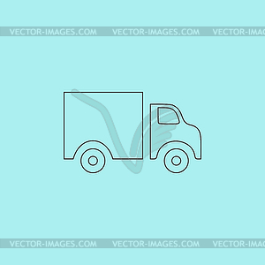 Truck icon - vector image