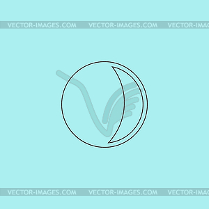 Moon icon - vector clipart