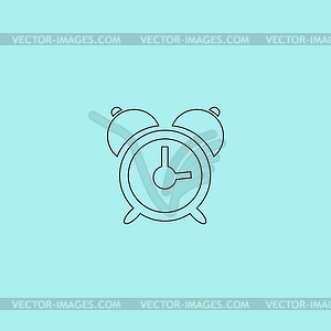Alarm clock icon - stock vector clipart