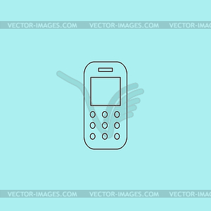 Mobile phone icon - vector clip art