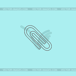 Paper clip icon - vector image