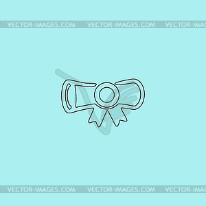 Simple icon diploma - vector clipart