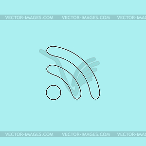 WiFi icon zone - vector image