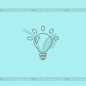 BULB ICON - vector clipart