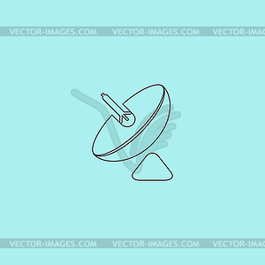 Simple icon antenna - vector clipart