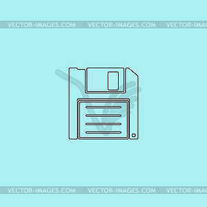 Diskette Save icon - vector clipart