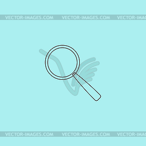 Magnifying glass. Search Icon.  - vector image