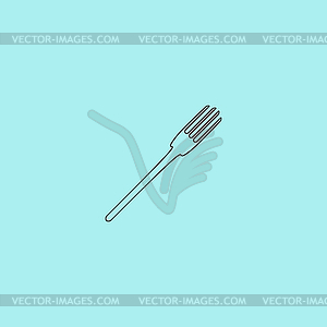 Fork icon - vector clipart