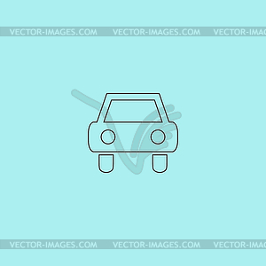 Old Car Icon - royalty-free vector image
