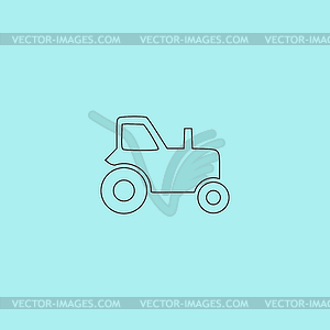 Tractor icon - vector clip art