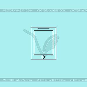 Smart tablet icon - vector clip art