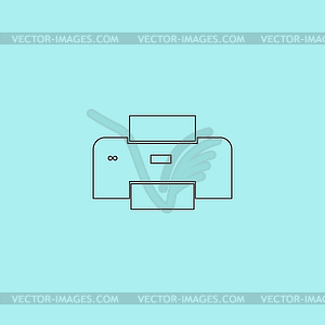 Printer icon,  - vector clip art