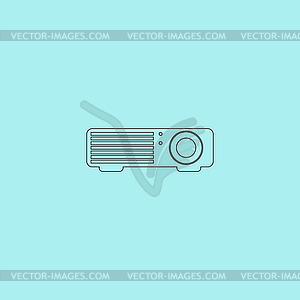 Projector sign icon - vector clipart