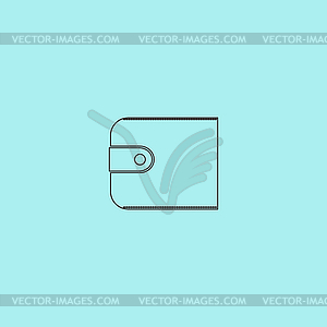 Wallet icon - vector clip art