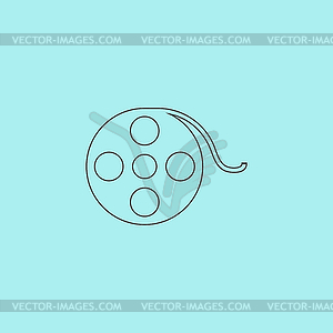 Film reel icon - vector clip art