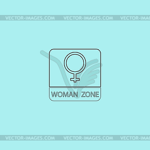 Female symbol, woman - vector clip art