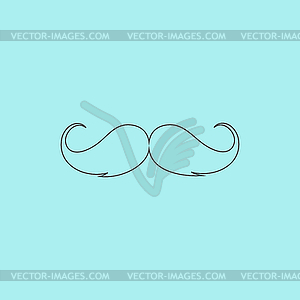 Mustache icon - vector image