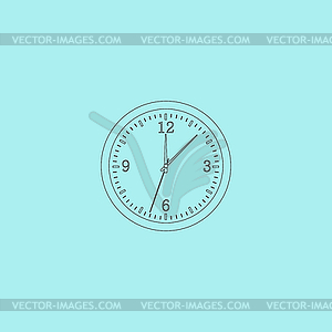 Time and Clock icon - vector clipart