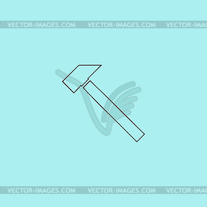 Hammer icon - vector clipart / vector image