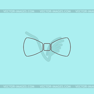 Festive bow icon - vector clipart