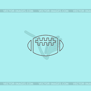 Rugby sign - vector clip art