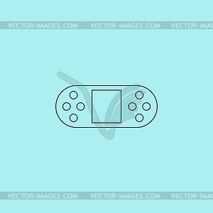 Portable Video Game Console - vector image