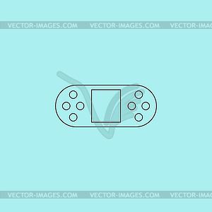 Portable Video Game Console - vector image