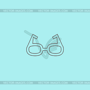 Glasses icon - vector clipart