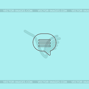 Speech bubble icon - vector image