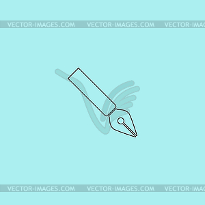 Fountain pen icon - vector clipart