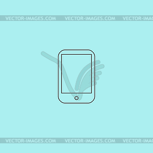 Modern digital tablet PC icon - vector clipart