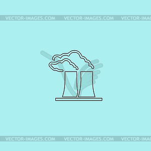 Factory icon - vector image