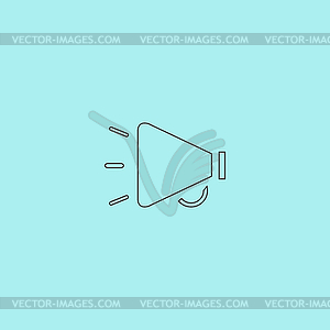 Simple mouthpiece - vector image