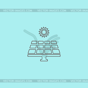 Solar energy panel - vector clipart