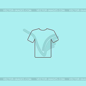 Tshirt Icon, . Flat design - vector clip art