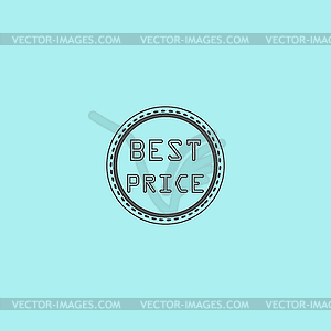 Best Price Icon, Badge, Label or Sticker - vector image