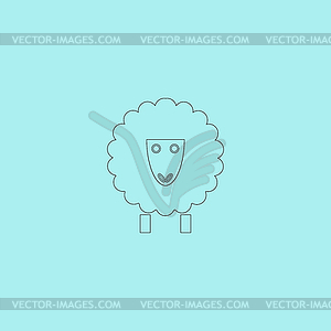 Sheep icon - vector clip art