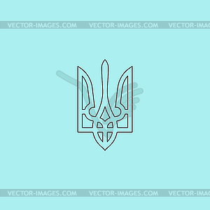 Trident icon, - vector image