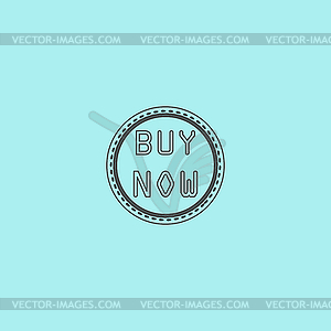 Buy Now Icon, Badge, Label or Sticker - vector image