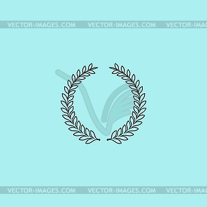Лавровые венки - изображение векторного клипарта